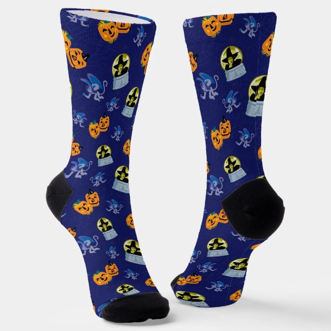 The Wizard Of Oz™ | Halloween Wicked Witch Pattern Socks (Angled)