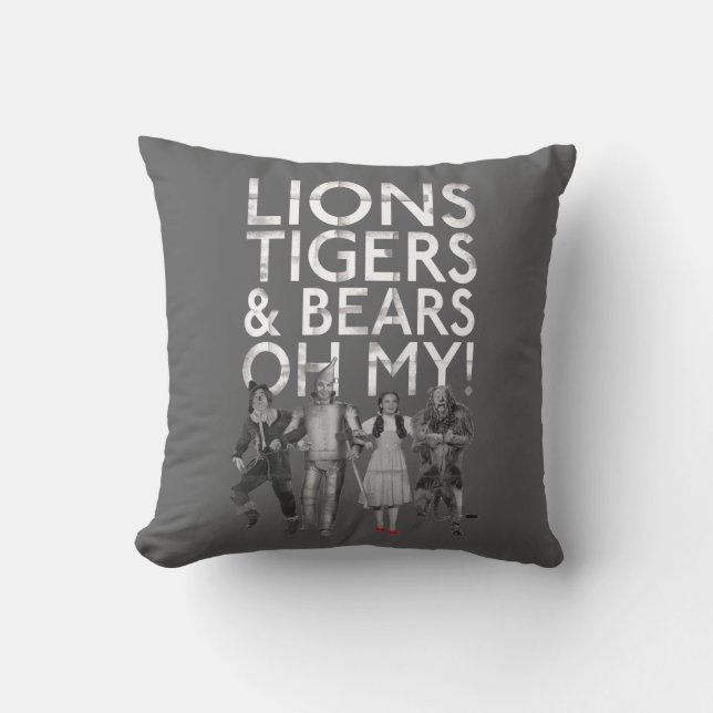 The Wizard Of Oz™ | Lions Tigers & Bears Oh My! Cushion (Front)