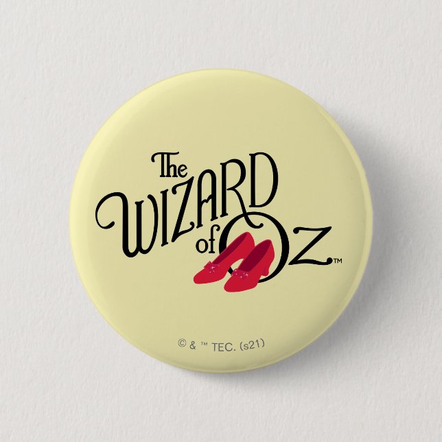The Wizard Of Oz™ Logo 6 Cm Round Badge (Front)