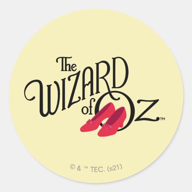 The Wizard Of Oz™ Logo Classic Round Sticker (Front)