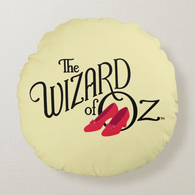 The Wizard Of Oz™ Logo Round Cushion (Front)