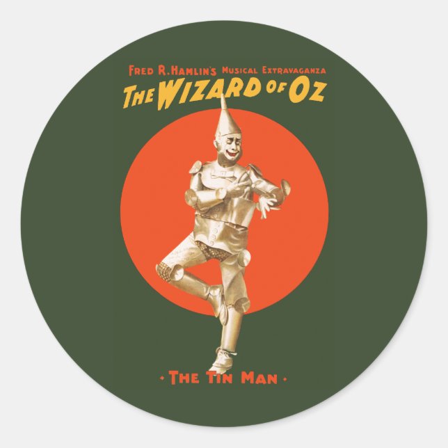 The wizard of Oz Musical Extravaganza Classic Round Sticker (Front)