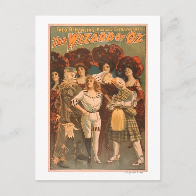 "The wizard of Oz" Musical Theatre Poster #1 Postcard (Front)
