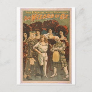 The Wizard of Oz Retro Theatre Postcard
