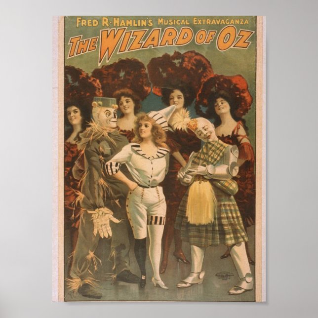 The Wizard of Oz Retro Theatre Poster (Front)