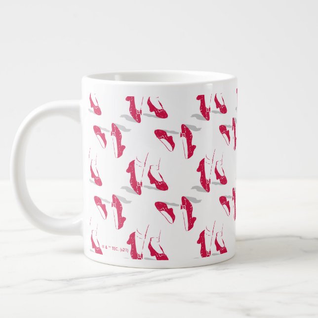 The Wizard Of Oz™ | Ruby Slippers™ Pattern Large Coffee Mug (Left)