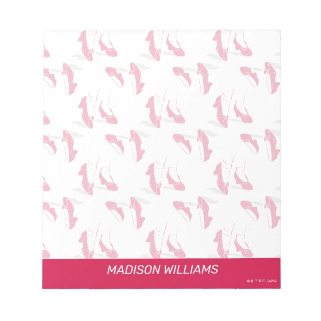 The Wizard Of Oz™ | Ruby Slippers™ Pattern Notepad (Front)