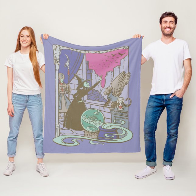 The Wizard Of Oz™ | Storybook Wicked Witch™ Fleece Blanket (In Situ)