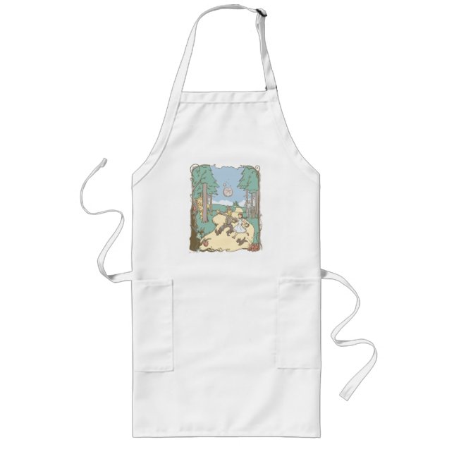 The Wizard Of Oz™ | Storybook Yellow Brick Road Long Apron (Front)