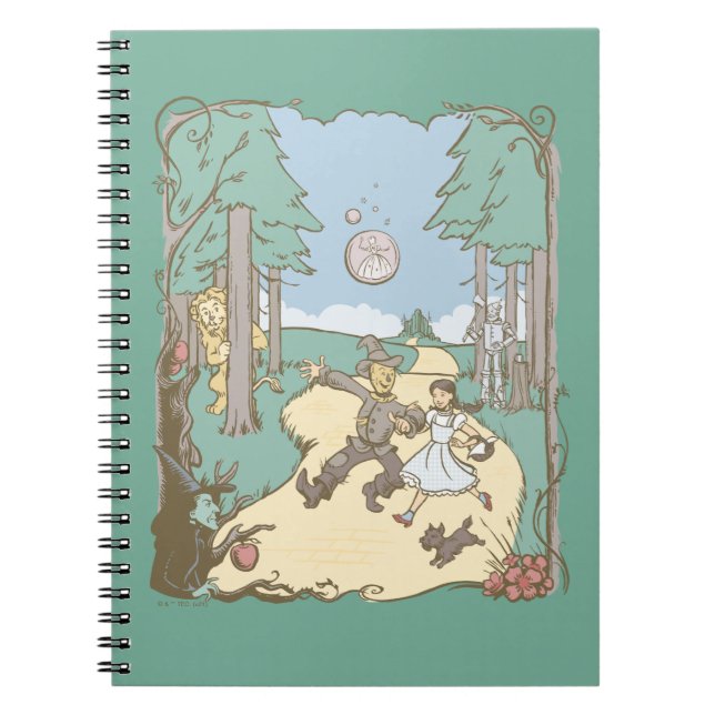 The Wizard Of Oz™ | Storybook Yellow Brick Road Notebook (Front)