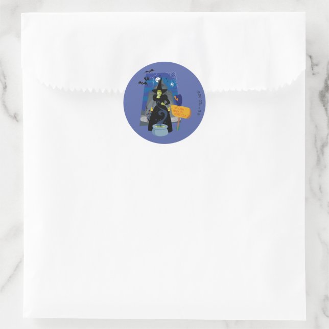 The Wizard Of Oz™ | The Wicked Witch Classic Round Sticker (Bag)