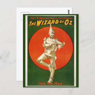 The Wizard of Oz, Tinman Musical  Postcard