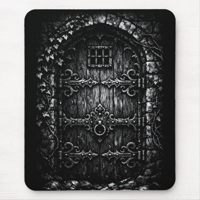 The Wizard’s Door — by BurnsInHell Mouse Mat (Front)