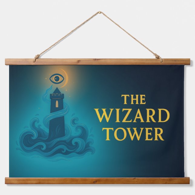 The Wizard Tower Wall Banner Hanging Tapestry (Front)