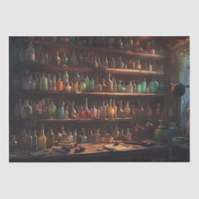The Wizards Apothecary | Digital Art Tissue Paper (Front)