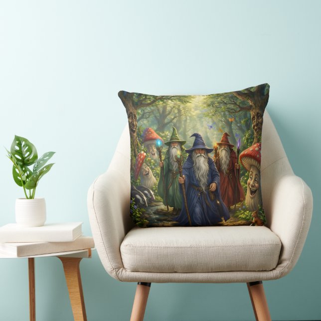 The wizards pilgrimage, epic fantasy enchanted For Cushion (Chair)