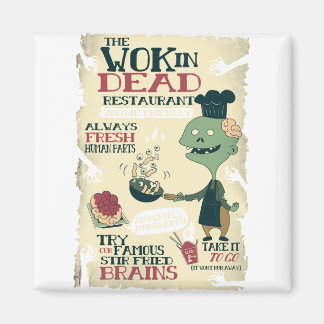 The wok in dead famous brains magnet