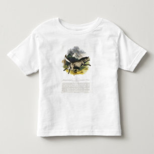 The Wolf (Canis lupus) educational illustration pu Toddler T-Shirt