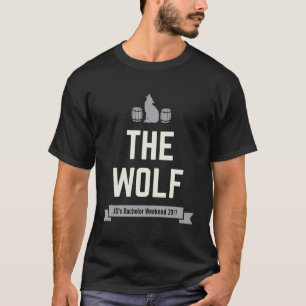 The Wolf Groom's Bachelor Crew Matching Party T-Shirt