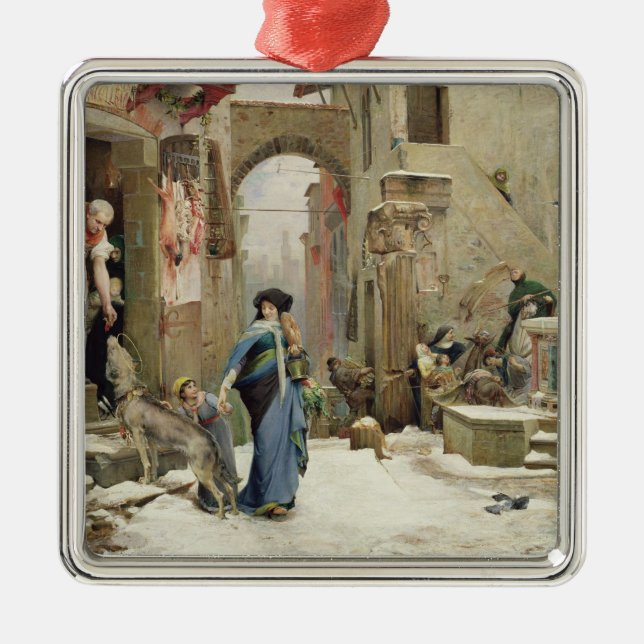 The Wolf of Gubbio, 1877 Metal Tree Decoration (Front)