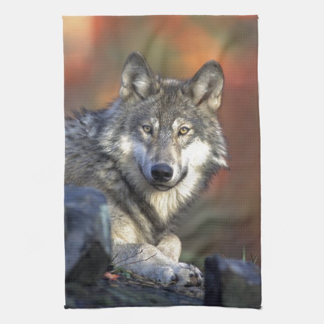 The Wolf Tea Towel (Vertical)