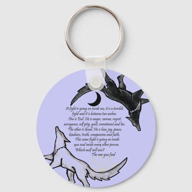 The Wolf that Feeds Key Ring (Front)