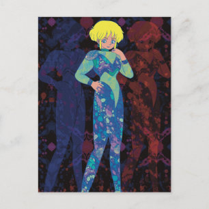 The Woman from Space Postcard