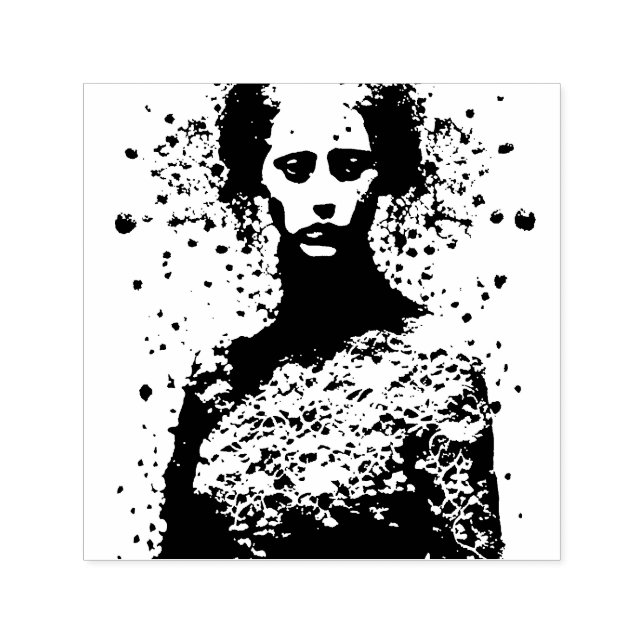The Woman in Lace Self-inking Stamp (Design)