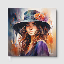 The Woman in the Hat: Portrait of Vibrant Grace