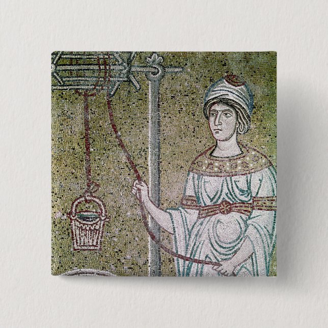 The Woman of Samaria 15 Cm Square Badge (Front)