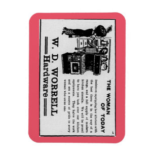 The Woman of Today Stove Ad Magnet