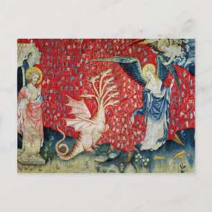 The Woman Receiving Wings to Flee the Dragon Postcard