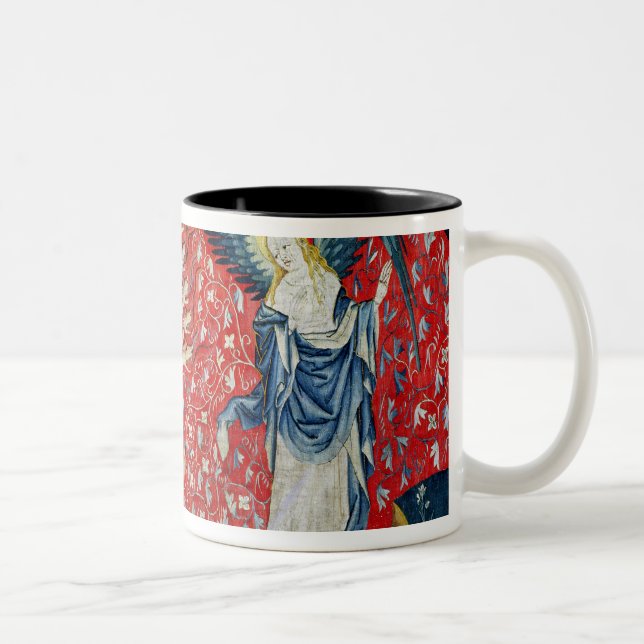 The Woman Receiving Wings to Flee the Dragon Two-Tone Coffee Mug (Right)