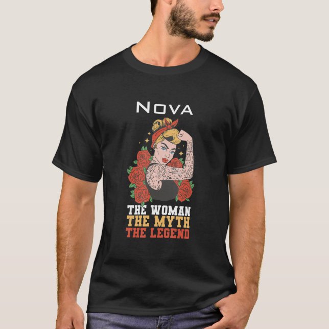 The woman the myth the legend Nova T-Shirt (Front)