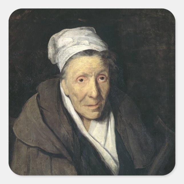 The Woman with Gambling Mania, 1819-24 Square Sticker (Front)