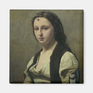 The Woman with the Pearl, c.1842 Magnet