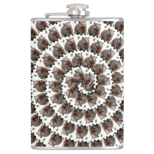 The Wombat Whirl: A Spiral of Wonder, Hip Flask