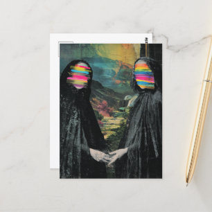 The Women With Blurred Faces Postcard