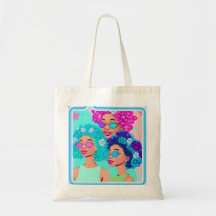 The Women with Flowers Tote Bag