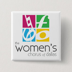 The Women's Chorus of Dallas Logo 15 Cm Square Badge