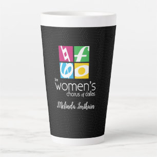 The Women's Chorus of Dallas Logo Latte Mug