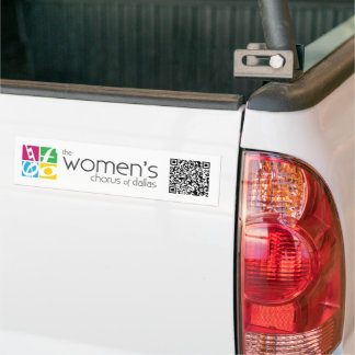 The Women's Chorus of Dallas Logo QR Code Bumper S Bumper Sticker
