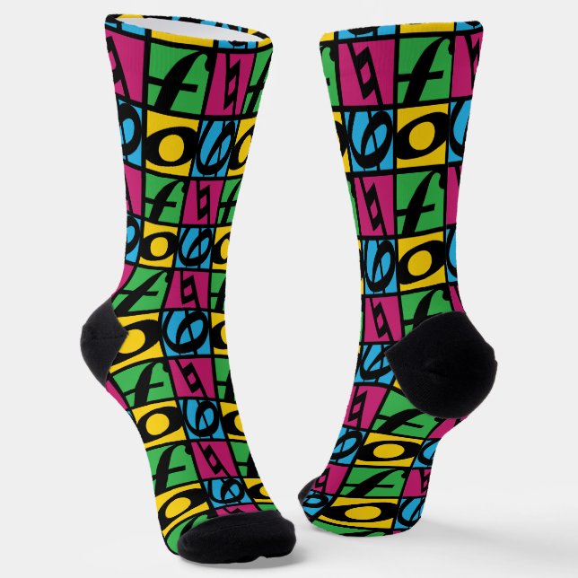 The Women's Chorus of Dallas Logo Socks (Angled)