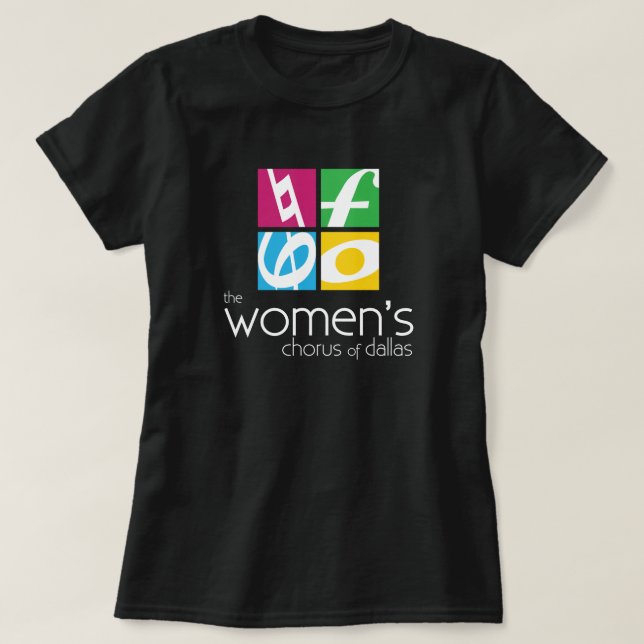The Women's Chorus of Dallas Logo T-Shirt (Design Front)