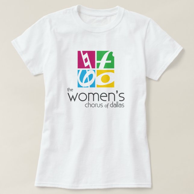The Women's Chorus of Dallas Logo T-Shirt (Design Front)