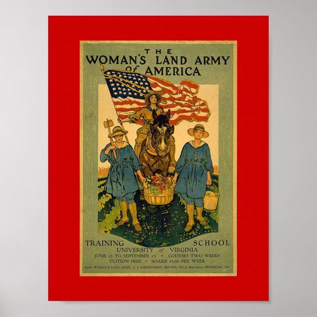 The Women's Land Army Poster (Front)