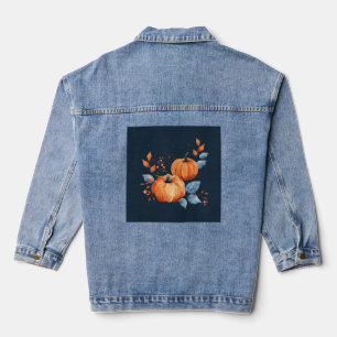 The Women's Pumpkin Fashion Denim Jacket