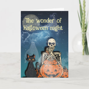 The wonder of Halloween night Card