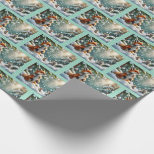 The Wonder of Snow Bubbles Wrapping Paper