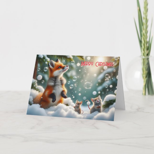 The Wonder of SnowBubbles Card (Front)